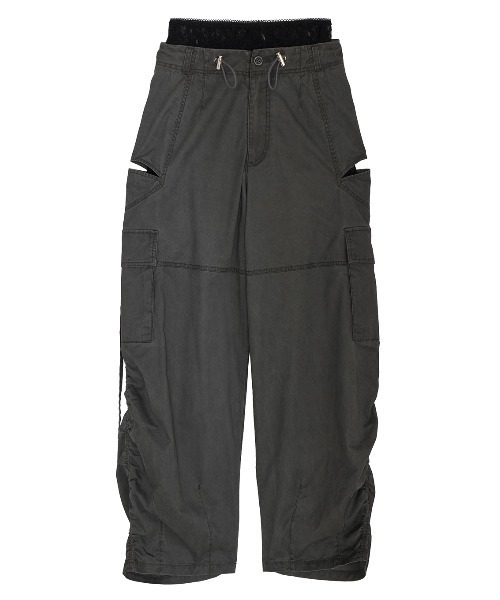 【美品】Ameri カーゴパンツ　ミリタリーパンツ MILITARY SLIT LACE CARGO PANTS（カーゴパンツ）｜Ameri