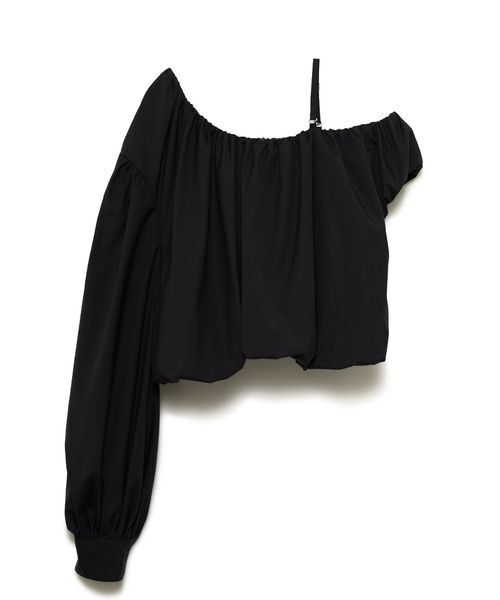 SORIN(ソリン )の「Asymmetry Puffed Blouse/アシンメトリーパフブラウス(シャツ/ブラウス・レディース・ブラック/ストライプ/ホワイト・38)」の8枚目の写真