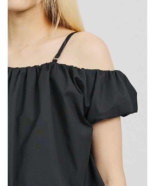 SORIN(ソリン )の「Asymmetry Puffed Blouse/アシンメトリーパフブラウス(シャツ/ブラウス・レディース・ブラック/ストライプ/ホワイト・38)」の10枚目の写真