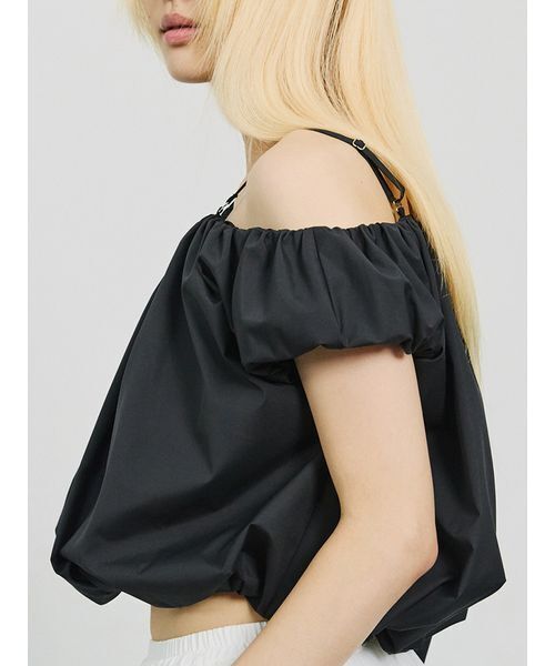 SORIN(ソリン )の「Asymmetry Puffed Blouse/アシンメトリーパフブラウス(シャツ/ブラウス・レディース・ブラック/ストライプ/ホワイト・38)」の11枚目の写真
