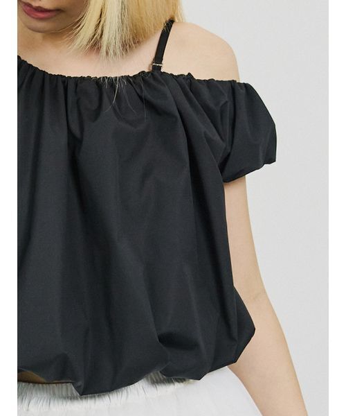 SORIN(ソリン )の「Asymmetry Puffed Blouse/アシンメトリーパフブラウス(シャツ/ブラウス・レディース・ブラック/ストライプ/ホワイト・38)」の14枚目の写真