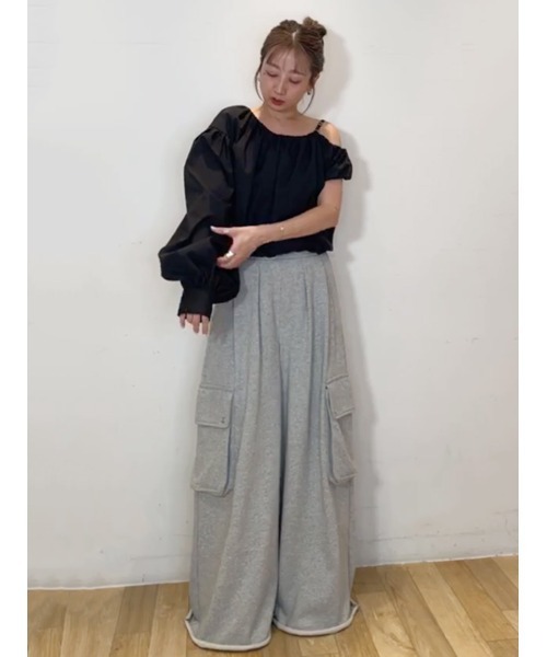 SORIN(ソリン )の「Asymmetry Puffed Blouse/アシンメトリーパフブラウス(シャツ/ブラウス・レディース・ブラック/ストライプ/ホワイト・38)」の21枚目の写真