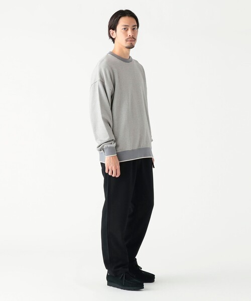 B:MING by BEAMS(ビーミングバイビームス)の「バーズアイ ジャカード カットソー(Tシャツ/カットソー・メンズ・ネイビー/グレー・LARGE/X-LARGE/SMALL/MEDIUM)」の5枚目の写真