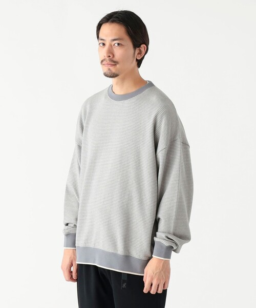 B:MING by BEAMS(ビーミングバイビームス)の「バーズアイ ジャカード カットソー(Tシャツ/カットソー・メンズ・ネイビー/グレー・LARGE/X-LARGE/SMALL/MEDIUM)」の6枚目の写真