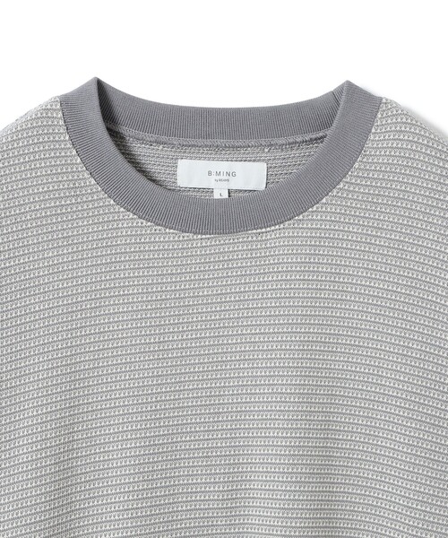 B:MING by BEAMS(ビーミングバイビームス)の「バーズアイ ジャカード カットソー(Tシャツ/カットソー・メンズ・ネイビー/グレー・LARGE/X-LARGE/SMALL/MEDIUM)」の10枚目の写真