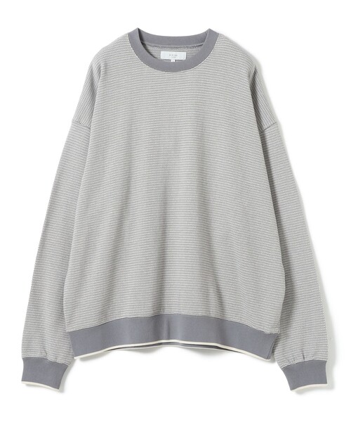 B:MING by BEAMS(ビーミングバイビームス)の「バーズアイ ジャカード カットソー(Tシャツ/カットソー・メンズ・ネイビー/グレー・LARGE/X-LARGE/SMALL/MEDIUM)」の12枚目の写真