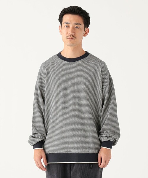 B:MING by BEAMS(ビーミングバイビームス)の「バーズアイ ジャカード カットソー(Tシャツ/カットソー・メンズ・ネイビー/グレー・LARGE/X-LARGE/SMALL/MEDIUM)」の17枚目の写真