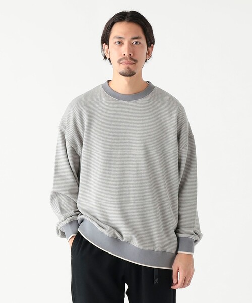 B:MING by BEAMS(ビーミングバイビームス)の「バーズアイ ジャカード カットソー(Tシャツ/カットソー・メンズ・ネイビー/グレー・LARGE/X-LARGE/SMALL/MEDIUM)」の4枚目の写真