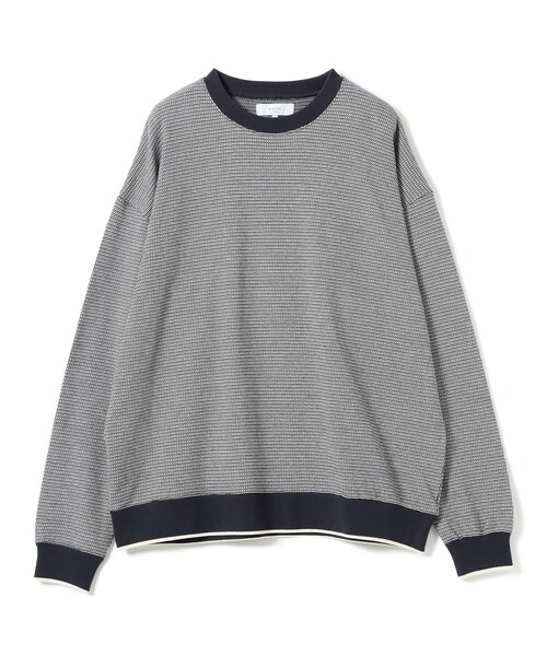 B:MING by BEAMS(ビーミングバイビームス)の「バーズアイ ジャカード カットソー(Tシャツ/カットソー・メンズ・ネイビー/グレー・LARGE/X-LARGE/SMALL/MEDIUM)」の3枚目の写真