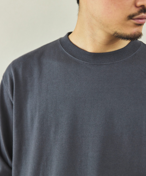 LOOPWHEELER（ループウィラー）の「LOOPWHEELER for LOWERCASE ツリテンジク ロングスリーブ（Tシャツ/カットソー・メンズ・ホワイト/チャコールグレー/ブラウン・SMALL/MEDIUM/LARGE/X-LARGE）」の6枚目の写真