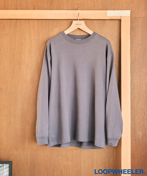LOOPWHEELER（ループウィラー）の「LOOPWHEELER for LOWERCASE ツリテンジク ロングスリーブ（Tシャツ/カットソー・メンズ・ホワイト/チャコールグレー/ブラウン・SMALL/MEDIUM/LARGE/X-LARGE）」の13枚目の写真