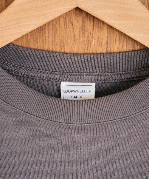LOOPWHEELER（ループウィラー）の「LOOPWHEELER for LOWERCASE ツリテンジク ロングスリーブ（Tシャツ/カットソー・メンズ・ホワイト/チャコールグレー/ブラウン・SMALL/MEDIUM/LARGE/X-LARGE）」の14枚目の写真