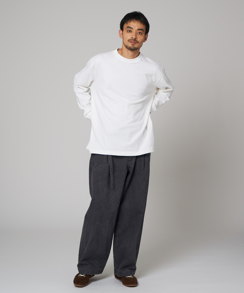 LOOPWHEELER（ループウィラー）の「LOOPWHEELER for LOWERCASE ツリテンジク ロングスリーブ（Tシャツ/カットソー・メンズ・ホワイト/チャコールグレー/ブラウン・SMALL/MEDIUM/LARGE/X-LARGE）」の22枚目の写真