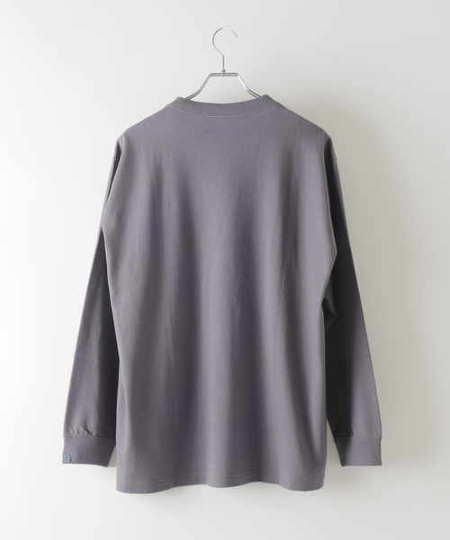 LOOPWHEELER（ループウィラー）の「LOOPWHEELER for LOWERCASE ツリテンジク ロングスリーブ（Tシャツ/カットソー・メンズ・ホワイト/チャコールグレー/ブラウン・SMALL/MEDIUM/LARGE/X-LARGE）」の9枚目の写真