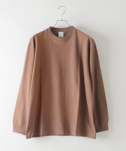 LOOPWHEELER（ループウィラー）の「LOOPWHEELER for LOWERCASE ツリテンジク ロングスリーブ（Tシャツ/カットソー・メンズ・ホワイト/チャコールグレー/ブラウン・SMALL/MEDIUM/LARGE/X-LARGE）」の5枚目の写真