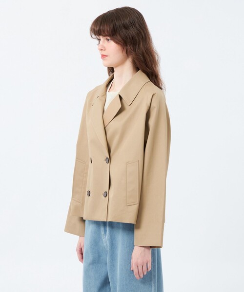 セール】【WEB&一部店舗限定】ソフトギャバジンショートトレンチコート