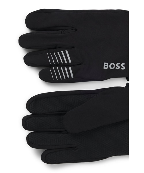 BOSS（ボス）の「アクティブ ランニンググローブ ストレッチフリース（手袋・メンズ・ブラック・L/S/M/L）」の3枚目の写真