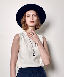 フリンジジャガードロゴプルオーバー