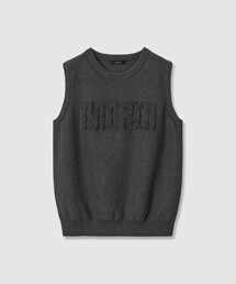 美品★allureville アルアバイル　ロゴプルオーバー　ニット 24SS ドライモヘヤメッシュプルオーバー|allureville OFFICIAL SITE