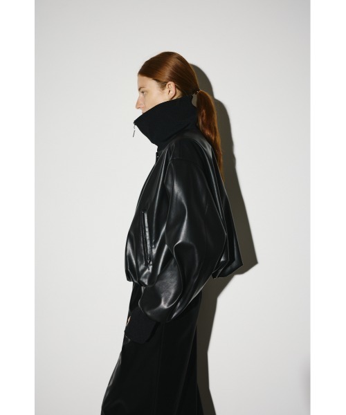 RIM.ARK（リムアーク）の「Synthetic leather short JK シンセティック