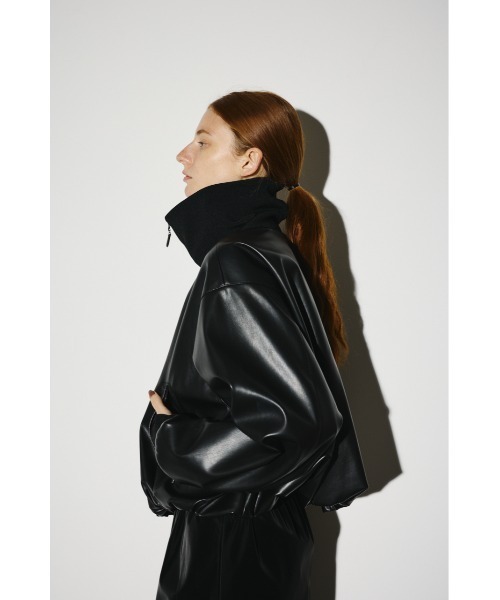 RIM.ARK（リムアーク）の「Synthetic leather short JK シンセティック
