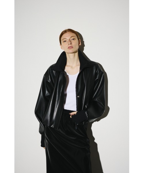 RIM.ARK（リムアーク）の「Synthetic leather short JK シンセティック