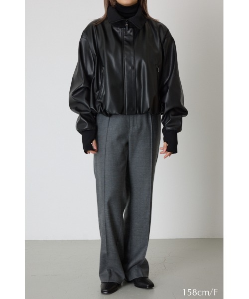 Leather like shirt JK/ジャケット 楽天市場】(カラーズ) COLLARS ホースレザートラッカーJK