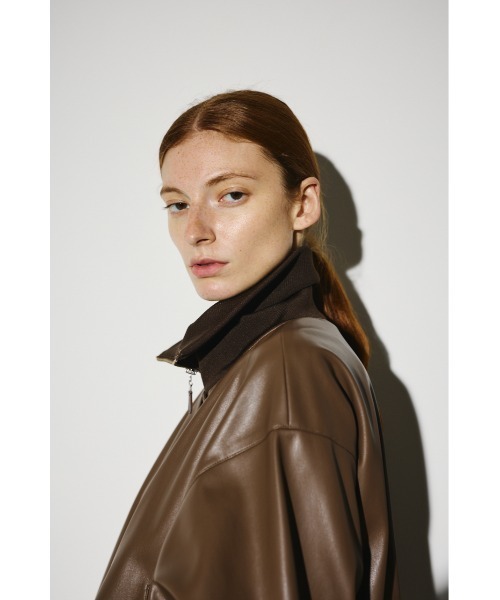 Synthetic leather short JK シンセティックレザーショートジャケット Synthetic leather short JK シンセティックレザーショートジャケット