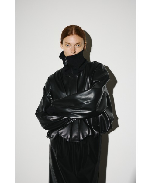 RIM.ARK（リムアーク）の「Synthetic leather short JK シンセティック