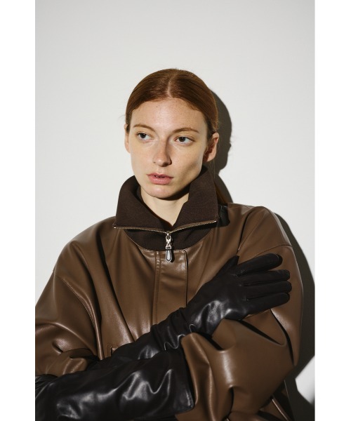 Synthetic leather short JK シンセティックレザーショートジャケット