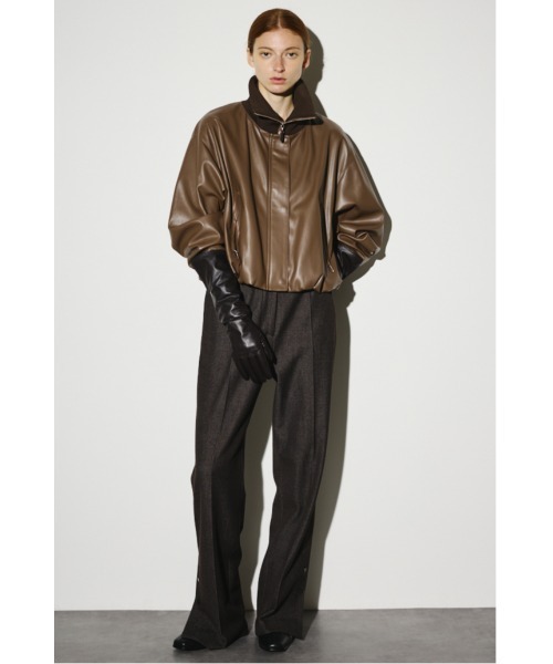 Synthetic leather short JK シンセティックレザーショートジャケット