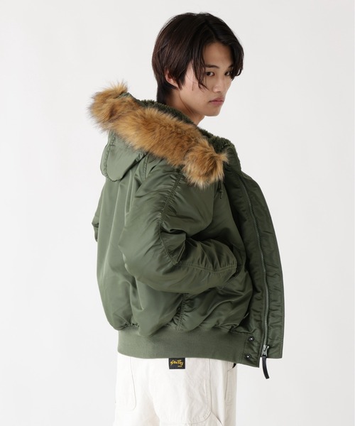L.H.P（エルエイチピー）の「【25FW新作商品】Alpha Industries/アルファインダストリーズ/N-2B SHORT WAIST PARKA（ミリタリージャケット・メンズ・ブラック/セージグリーン/ネイビー/その他10・SMALL/XX-LARGE/X-LARGE/LARGE/MEDIUM/XS）」の18枚目の写真