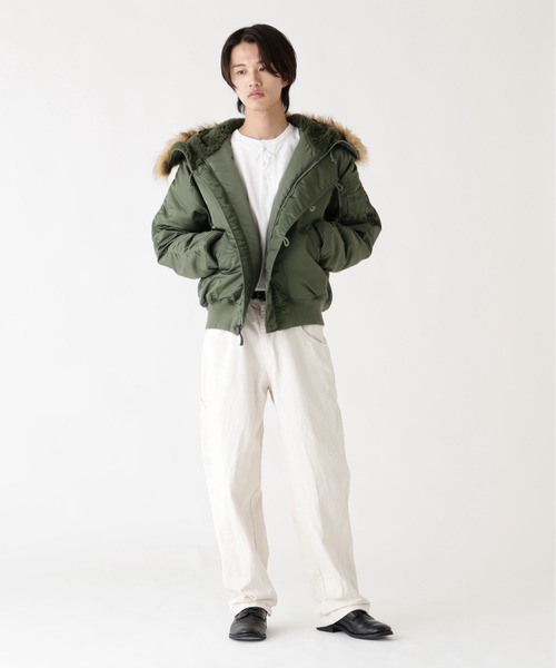 L.H.P（エルエイチピー）の「【25FW新作商品】Alpha Industries/アルファインダストリーズ/N-2B SHORT WAIST PARKA（ミリタリージャケット・メンズ・ブラック/セージグリーン/ネイビー/その他10・SMALL/XX-LARGE/X-LARGE/LARGE/MEDIUM/XS）」の19枚目の写真