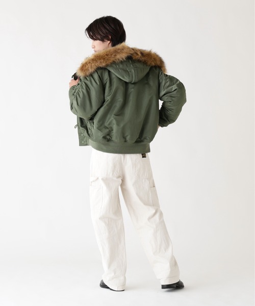 L.H.P（エルエイチピー）の「【25FW新作商品】Alpha Industries/アルファインダストリーズ/N-2B SHORT WAIST PARKA（ミリタリージャケット・メンズ・ブラック/セージグリーン/ネイビー/その他10・SMALL/XX-LARGE/X-LARGE/LARGE/MEDIUM/XS）」の20枚目の写真