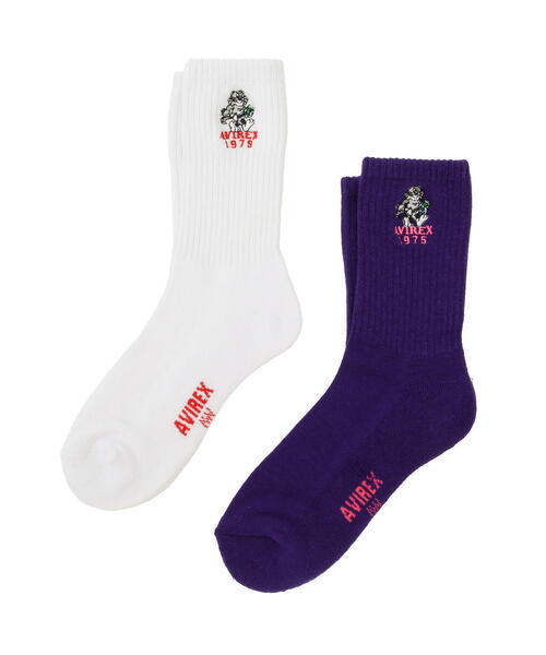 AVIREX（アヴィレックス）の「《直営店限定》TOM CAT 1975 SOX/トムキャット ソックス（ソックス/靴下・レディース・ホワイト/ブラック・F）」の13枚目の写真