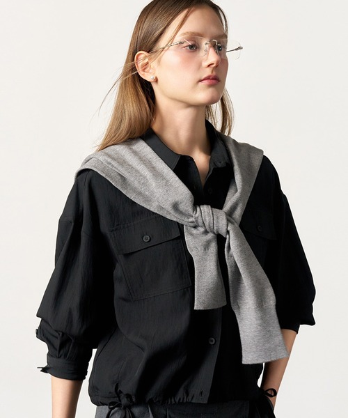 GENERAL IDEA(ジェネラルアイデア)の「GENERAL IDEA/ジェネラルアイディア pocket blouson shirts シャツ(シャツ/ブラウス・レディース・ブラック/ピンク/ブルー/アイボリー・L/M/S)」の22枚目の写真