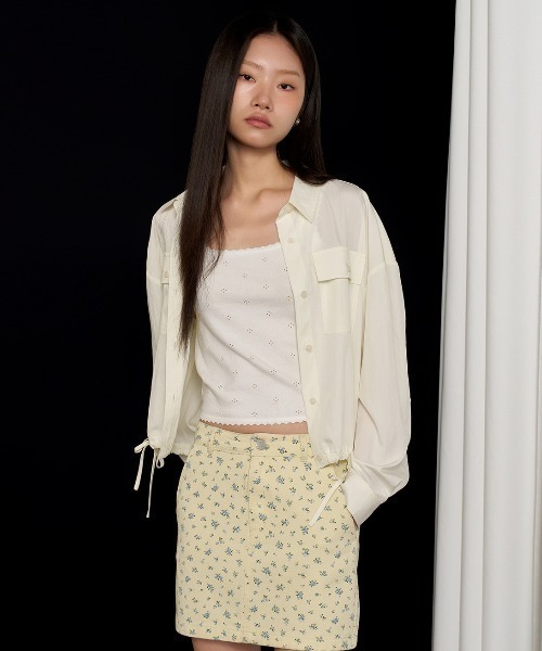 GENERAL IDEA(ジェネラルアイデア)の「GENERAL IDEA/ジェネラルアイディア pocket blouson shirts シャツ(シャツ/ブラウス・レディース・ブラック/ピンク/ブルー/アイボリー・L/M/S)」の12枚目の写真