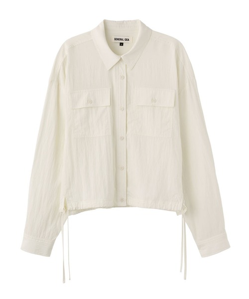 GENERAL IDEA(ジェネラルアイデア)の「GENERAL IDEA/ジェネラルアイディア pocket blouson shirts シャツ(シャツ/ブラウス・レディース・ブラック/ピンク/ブルー/アイボリー・L/M/S)」の9枚目の写真