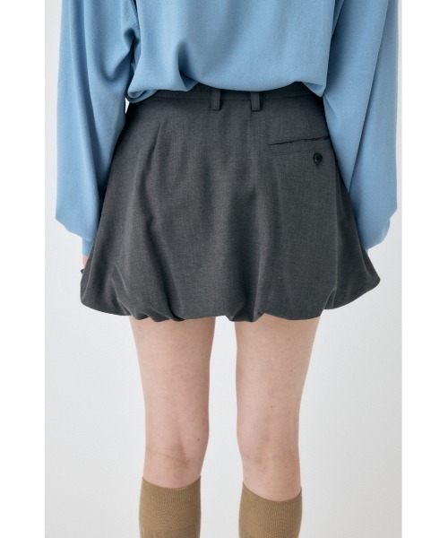 MOUSSY（マウジー）の「TUCKED BALLOON ミニスカート（スカート・レディース・ネイビー/チャコールグレー/ブラック/ブラウン系その他・1/2）」の11枚目の写真