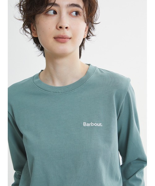 Barbour(バブアー)の「ワンポイント ロゴ ロングスリーブTシャツ"Japan Exclusive"(Tシャツ/カットソー・レディース・イエロー/グリーン/チャコールグレー/アイボリー・SMALL/MEDIUM)」の21枚目の写真