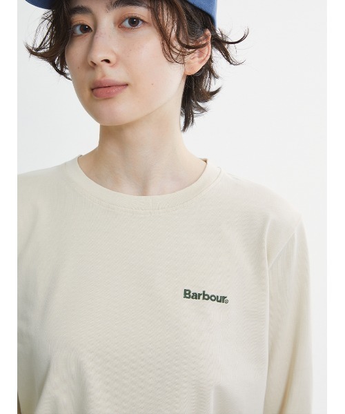 Barbour(バブアー)の「ワンポイント ロゴ ロングスリーブTシャツ"Japan Exclusive"(Tシャツ/カットソー・レディース・イエロー/グリーン/チャコールグレー/アイボリー・SMALL/MEDIUM)」の15枚目の写真