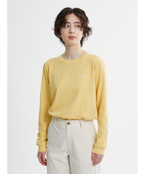 Barbour(バブアー)の「ワンポイント ロゴ ロングスリーブTシャツ"Japan Exclusive"(Tシャツ/カットソー・レディース・イエロー/グリーン/チャコールグレー/アイボリー・SMALL/MEDIUM)」の17枚目の写真