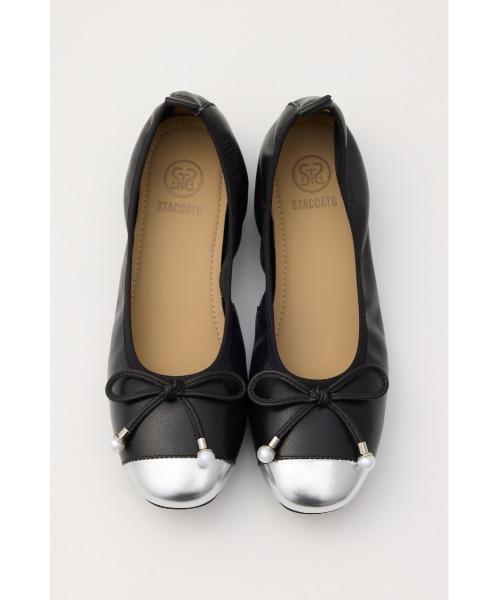 STACCATO(スタッカート)の「ライラ-ライトバレエ(バレエシューズ・レディース・ベージュ系その他/ブラック系その他・22.5cm/23.0cm/23.5cm/24.0cm/24.5cm)」の2枚目の写真