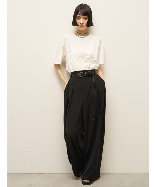 AIC.(エーアイシー)の「【再入荷】バックレイヤードフィットTシャツ(Tシャツ/カットソー・レディース・オフホワイト/ブラック/チャコールグレー/ブラウン・FREE)」の20枚目の写真