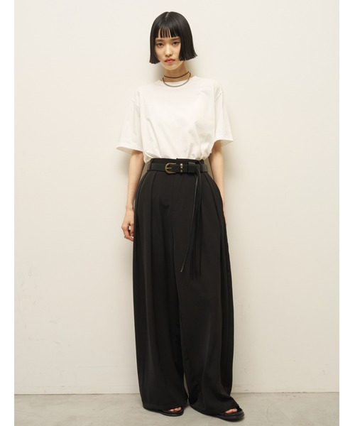 AIC.(エーアイシー)の「【再入荷】バックレイヤードフィットTシャツ(Tシャツ/カットソー・レディース・オフホワイト/ブラック/チャコールグレー/ブラウン・FREE)」の17枚目の写真