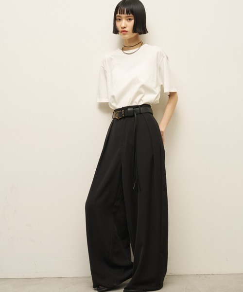 AIC.(エーアイシー)の「【再入荷】バックレイヤードフィットTシャツ(Tシャツ/カットソー・レディース・オフホワイト/ブラック/チャコールグレー/ブラウン・FREE)」の21枚目の写真