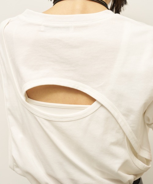 AIC.(エーアイシー)の「【再入荷】バックレイヤードフィットTシャツ(Tシャツ/カットソー・レディース・オフホワイト/ブラック/チャコールグレー/ブラウン・FREE)」の16枚目の写真