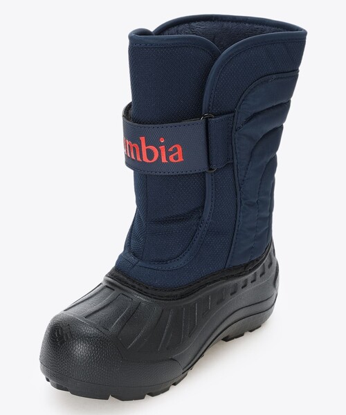 値下げ美品　Columbia スノーブーツ ネイビー 防水 軽量 Columbia／ユース パウダーバグ スノーライト ストラップ