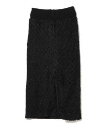 RBS（アールビーエス）の「RBS / ウエスト リブ 起毛 レース スカート（スカート）」