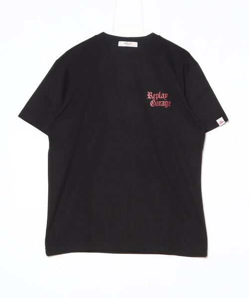 REPLAY(リプレイ)の「レギュラーフィット ベーシックジャージー FIREー Tシャツ(Tシャツ/カットソー・メンズ・ホワイト/ブラック・MEDIUM/LARGE/X-LARGE/SMALL)」の7枚目の写真